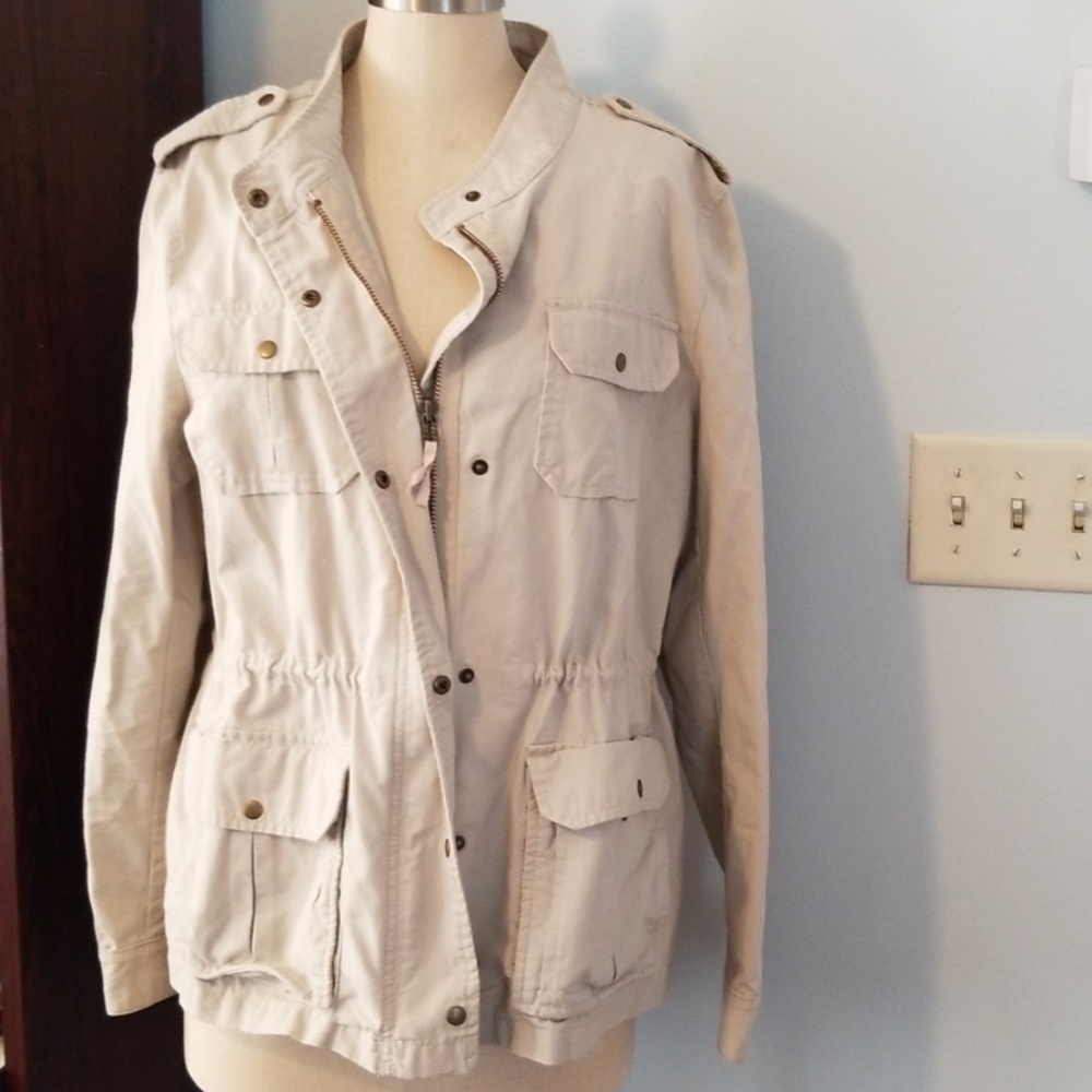 Loft Beige Spring Utility Jacket